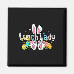 Oster-Lunch-Lady-Hasenohren-Lunch-Lady-Ostersonnta Magnet