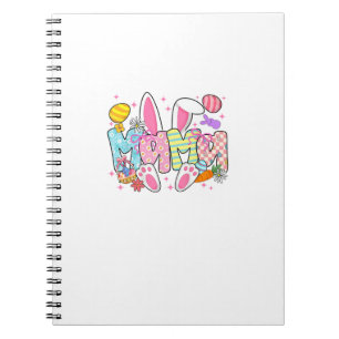 Oster-Mama-Hasenohren Coquette-Schleife Osterhase  Notizblock
