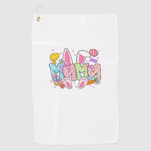 Oster-Mama-Hasenohren Koketter Bogen Osterhase Golfhandtuch