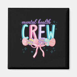 Oster Mental Health Crew Coquette-Schleife Osterei Magnet