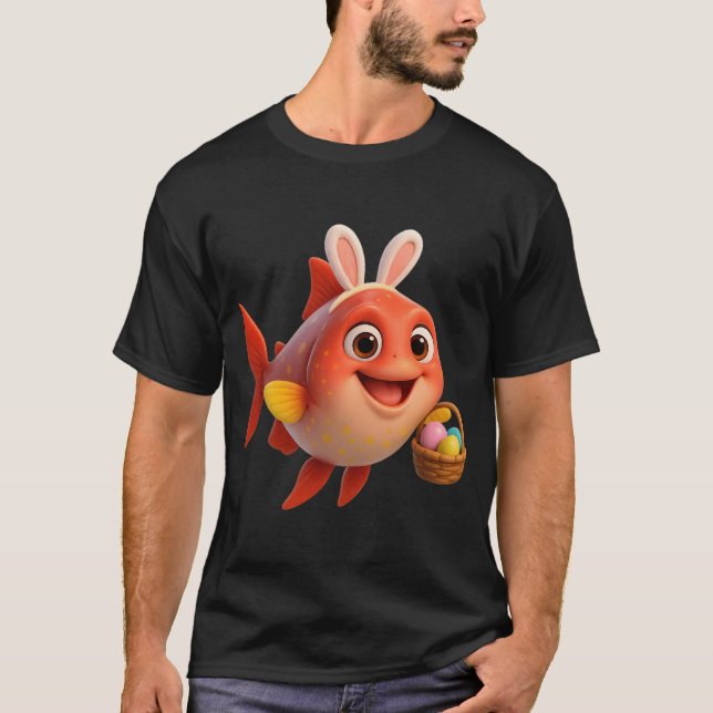 Oster-Mondfisch T-Shirt (Vorderseite)