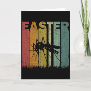 Oster-Moskito Retro-Grafik Lustiges Oster-Kostüm Karte