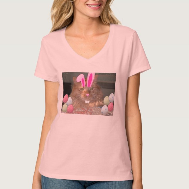 Oster Orange Tabby Cat T-Shirt (Vorderseite)