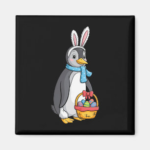 Oster-Pinguin-Hasen-Eier Skizze Süßes Tier Männer Magnet