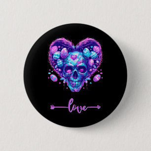 Oster-Pink-Totenkopf-Süßigkeiten-Liebesstein für M Button