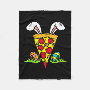 Oster-Pizza-Scheibe-Hasenohren-Lustiger Snack Food Fleecedecke