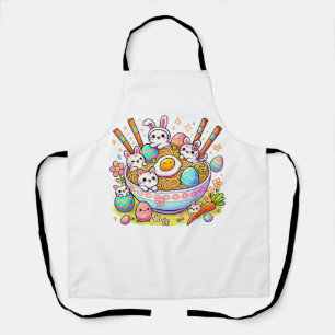 Oster-Ramen-Katzen Cute Anime Frohen Ostertag Wome Schürze