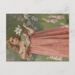 Oster-Schönheiten, Vintage-Illustration, 1898 Postkarte