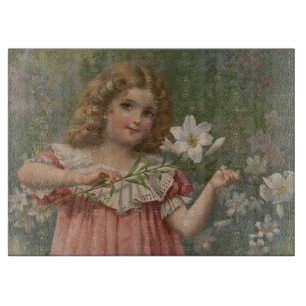 Oster-Schönheiten, Vintage-Illustration, 1898 Schneidebrett