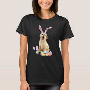Oster-Shirt Golden Retriever Welpe Lustiger Hase E T-Shirt