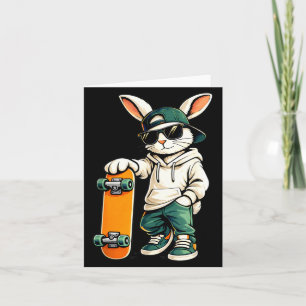 Oster-Skater-Hase Skateboard Kaninchen Skaten Jung Karte