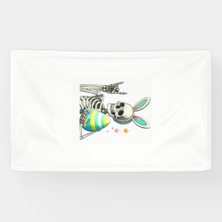 Oster-Skelett-Hasen-Fels-Hand-Rocker-Jungen-Kinder Banner
