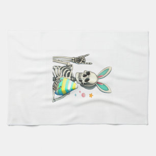 Oster-Skelett-Hasen-Fels-Hand-Rocker-Jungen-Kinder Geschirrtuch