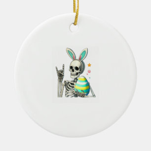 Oster-Skelett-Hasen-Fels-Hand-Rocker-Jungen-Kinder Keramik Ornament