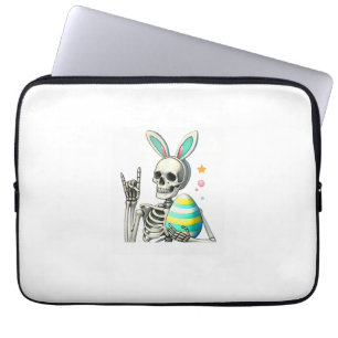 Oster-Skelett-Hasen-Fels-Hand-Rocker-Jungen-Kinder Laptopschutzhülle