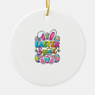 Oster-Squad-Familie passende Ostern Männer Frau Keramik Ornament