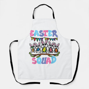 Oster-Squad-Hasen Familie passend Männer Frauen Ki Schürze