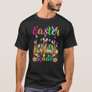 Oster-Squad-Hasenohren-Deutscher-Schaferhund-Froh- T-Shirt