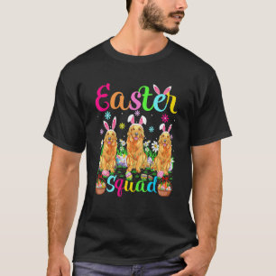 Oster-Squad-Hasenohren-Golden-Retriever-Hund glück T-Shirt