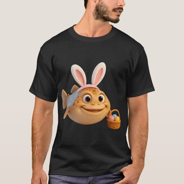 Oster-Stargazer-Fisch T-Shirt (Vorderseite)