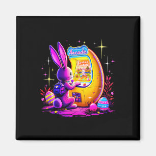 Oster-Suche Arcade - Bunny Gamer Retro 80er Stil Magnet