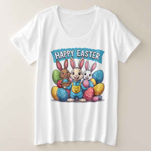 Oster-T-Shirt Große Größe T-Shirt (Design vorne)