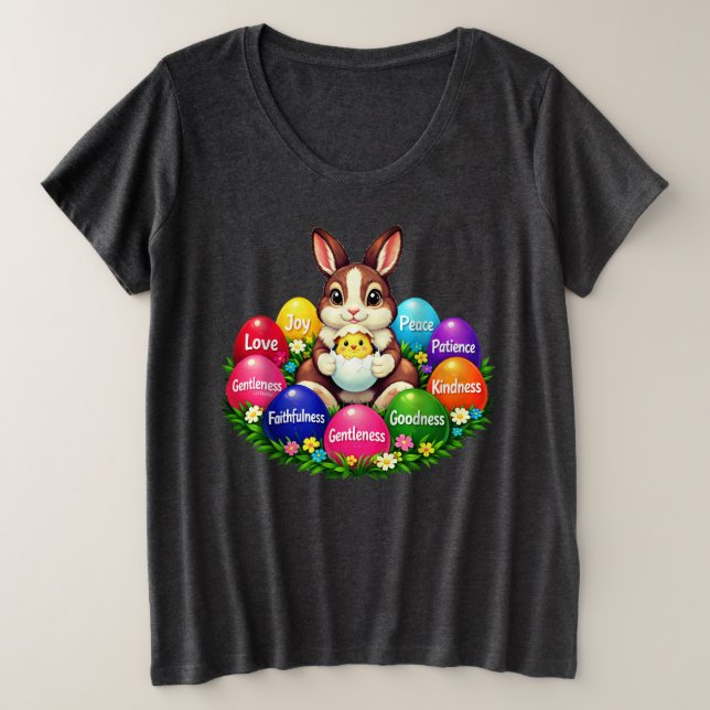 Oster-T-Shirt Große Größe T-Shirt (Design vorne)