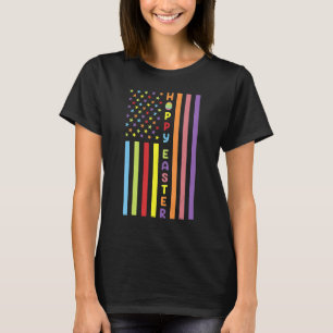 Osteramerikanischer Fahnen-Kleidungsstück Ostereie T-Shirt