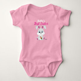 Osteranzug mit Niedlichem Bunny für Baby Girl Strampler