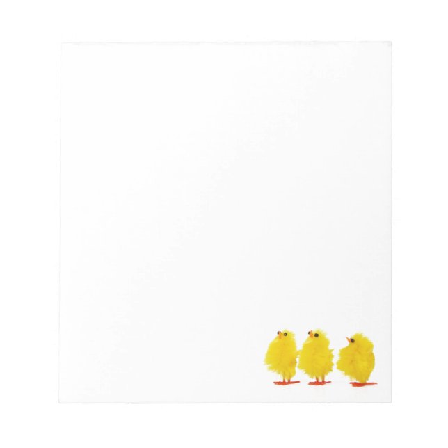 Osterbaby-Hühner Notepad Notizblock (Vorderseite)