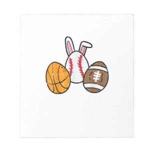 Osterbälle Basketball Baseball Football Jungen Kin Notizblock