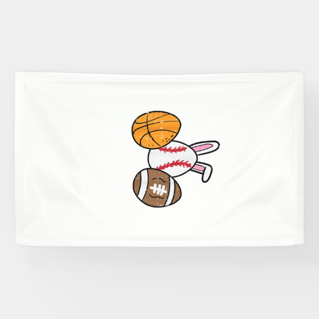 Osterbälle Basketball Baseball Fußball Jungen Kind Banner (Horizontal)