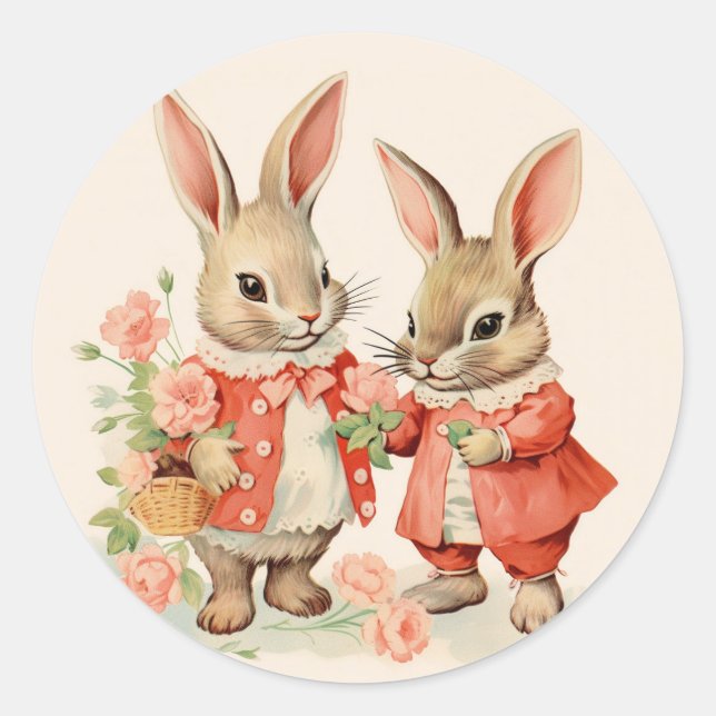 Osterbände Runder Aufkleber (Vorderseite)