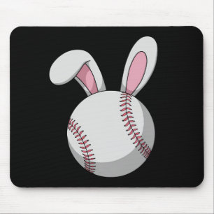 Osterbaseball Bunny Niedlich Rabbit Ohren Mousepad