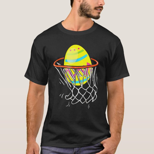 Osterbasketballeier Jäger Kinder Jugendliche 2 T-Shirt (Vorderseite)