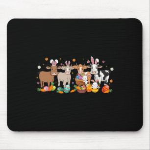 Osterbauernhof Tier Landwirt Ostereier Hase Bo Mousepad