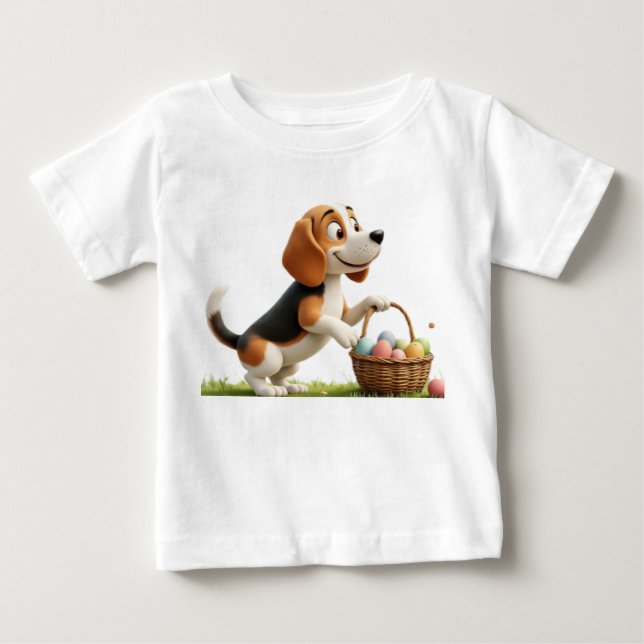 Osterbeagle Baby T-shirt (Vorderseite)
