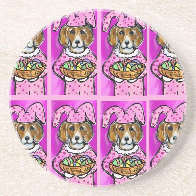 OSTERBEAGLE SANDSTEIN UNTERSETZER (Vorne)