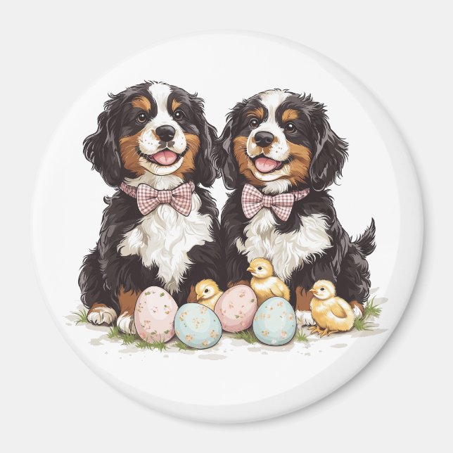 Osterberner Hunde Ostereier Magnet (Vorne)