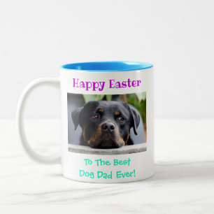 Osterbester Vater je Begleiter Foto Keepake Zweifarbige Tasse