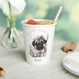 Osterblüte im Mops Pappbecher