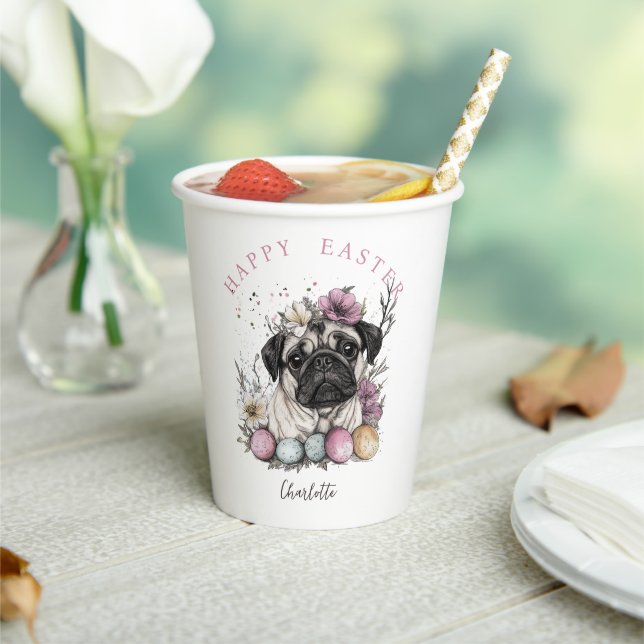 Osterblüte im Mops Pappbecher (In Situ)