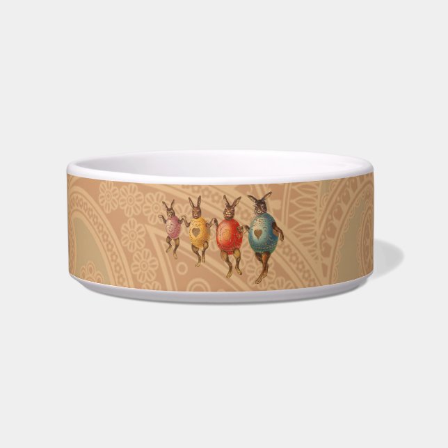 Osterblüte tanzende Eier Napf (Vorderseite)