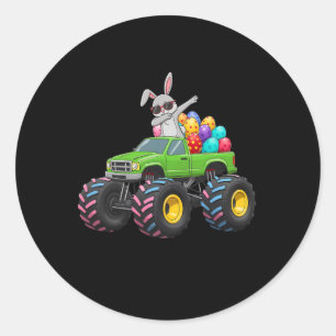 Osterblütenmonster Truck Ostereier Rab Runder Aufkleber