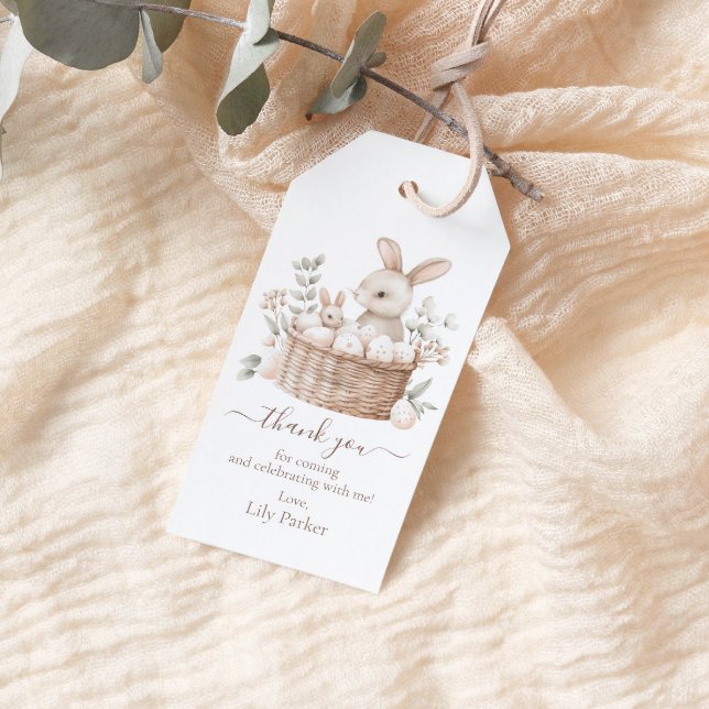 Osterbroschüre Egg Hunt Bunny Basket Vielen Dank Geschenkanhänger (Von Creator hochgeladen)