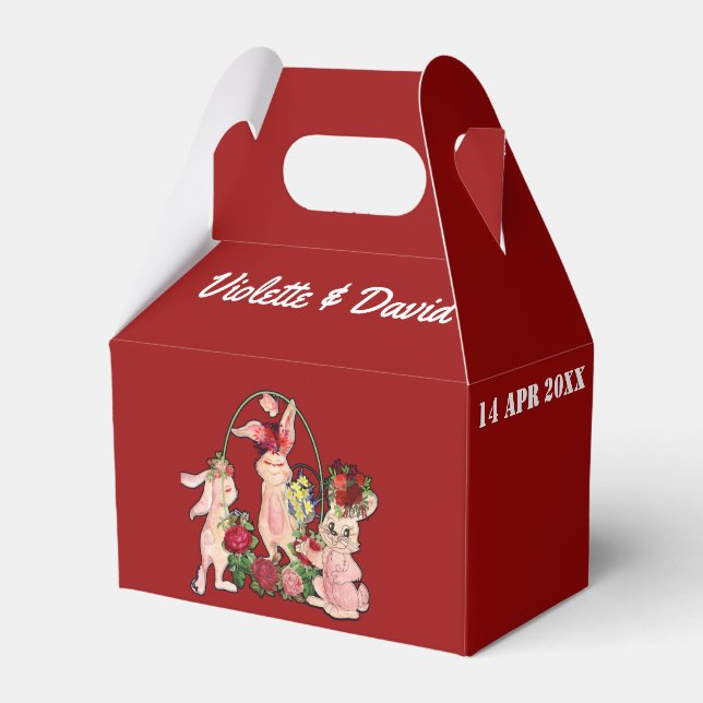 Osterbrunch Blumenkronen Bunny Frische Weinkultur Geschenkschachtel (Vorderseite)