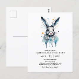 Osterbrunch & Eierjagd | Aquarell Postkarte