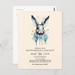 Osterbrunch & Eierjagd | Aquarell Postkarte