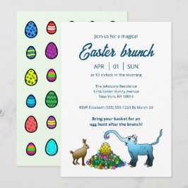 Osterbrunch & Eierjagd Einladung