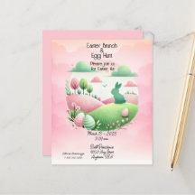 Osterbrunch & Eierjagd Rosa und Grün